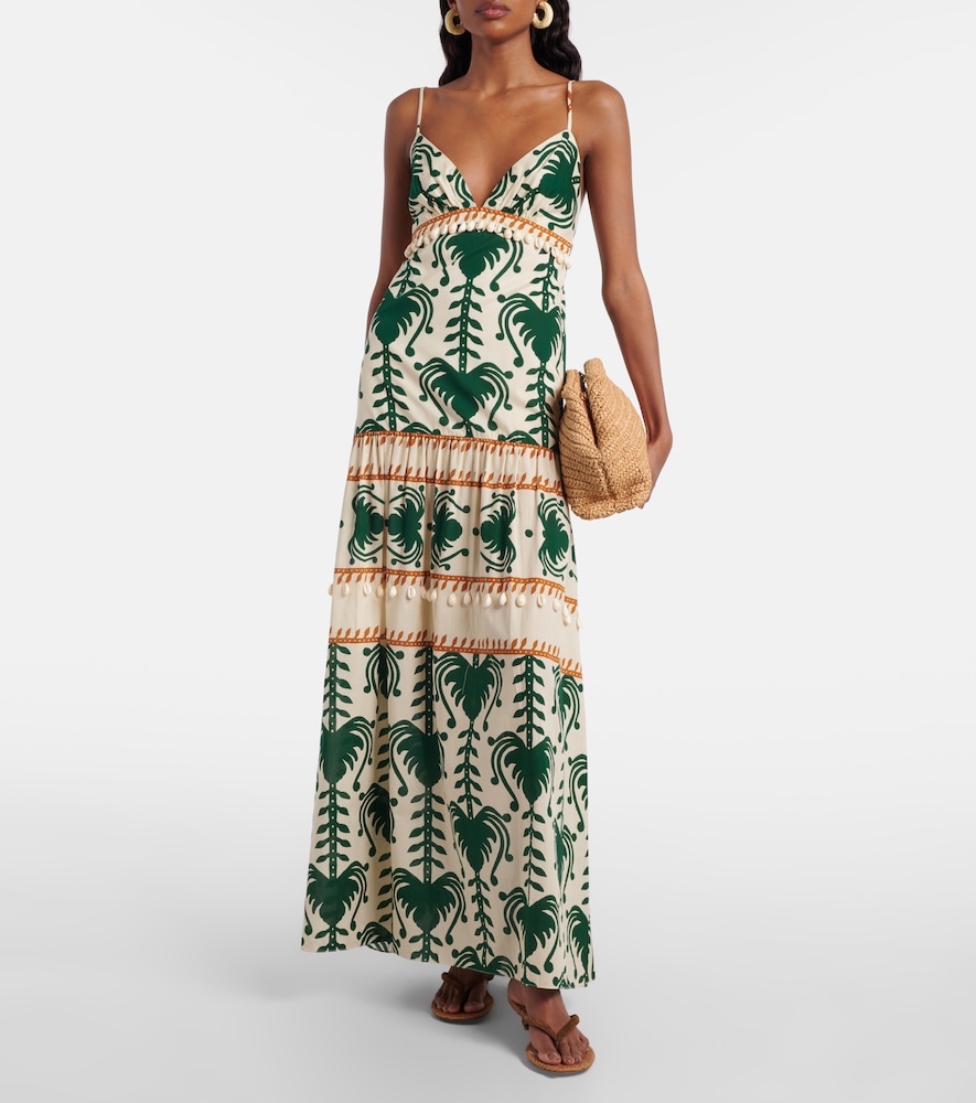 Printed Cotton Poplin Maxi Dress