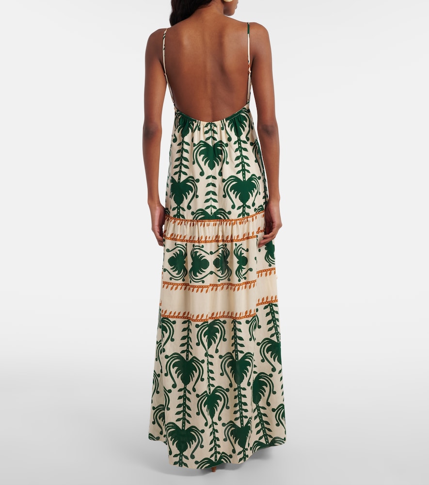 Printed Cotton Poplin Maxi Dress