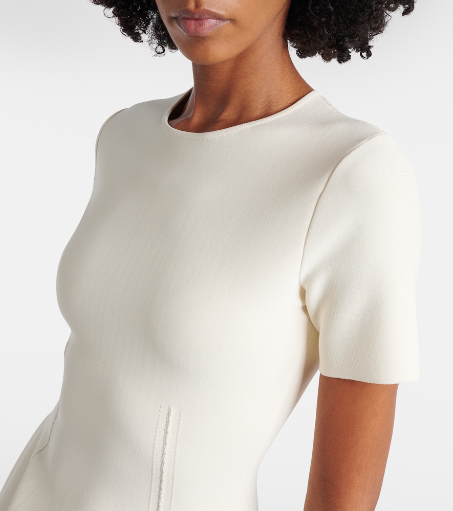  Mcqueen Mcqueen Asymmetric Knitted Minidress 