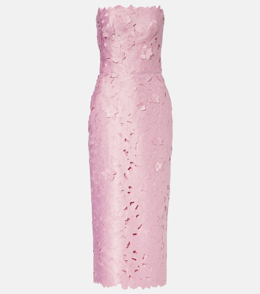 Costarellos Astelle guipure lace cocktail dress