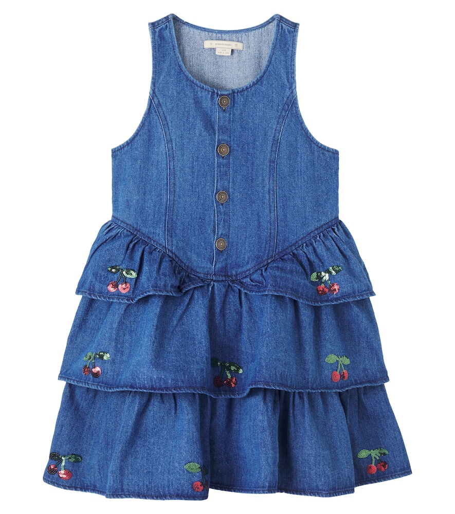 Konges Slojd Blue Elba Sequined Denim Dress Y Size 3 - Mytheresa