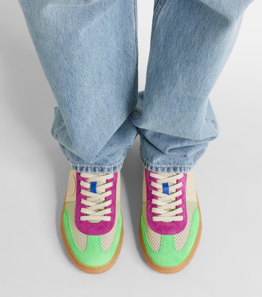 Valentino Garavani Upvillage leather-trimmed sneakers