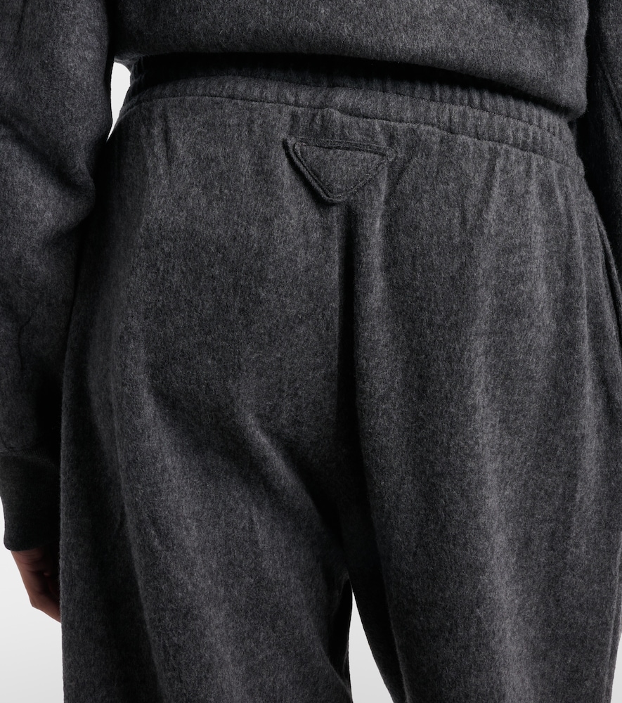  Prada Prada Wool And Cashmere Tapered Pants 