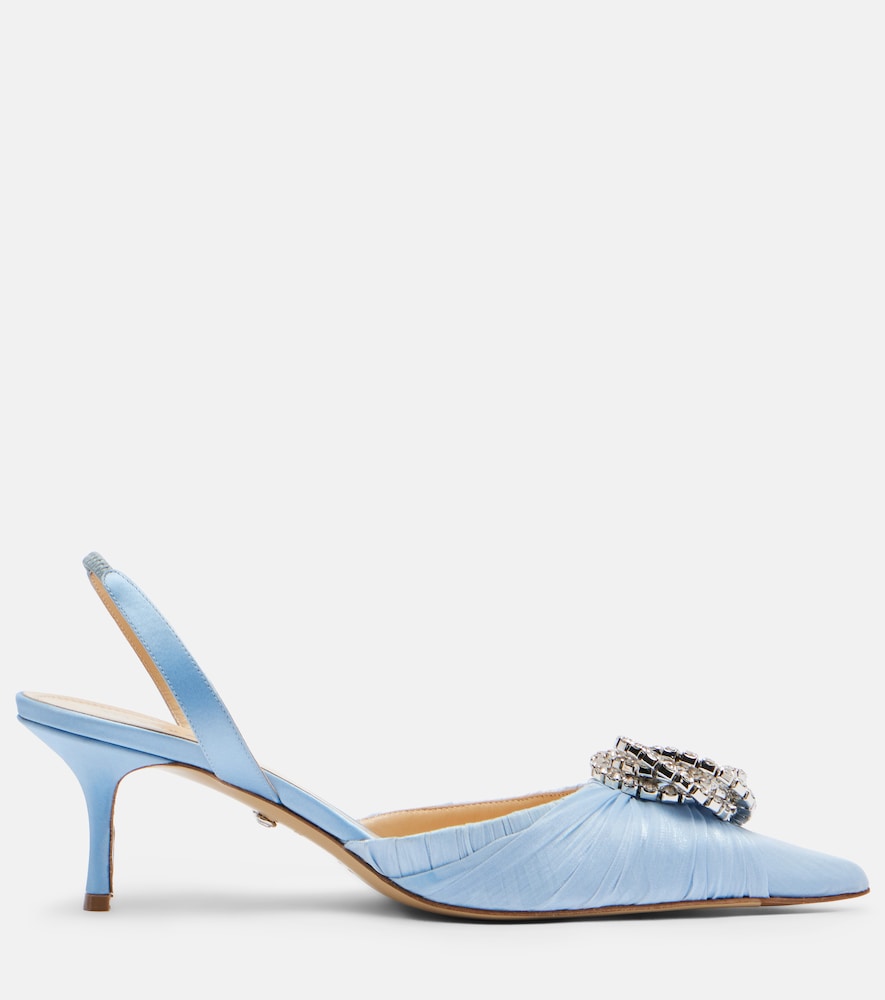  Mach & Mach Mach & Mach Galaxy Embellished Organza Slingback Pumps 