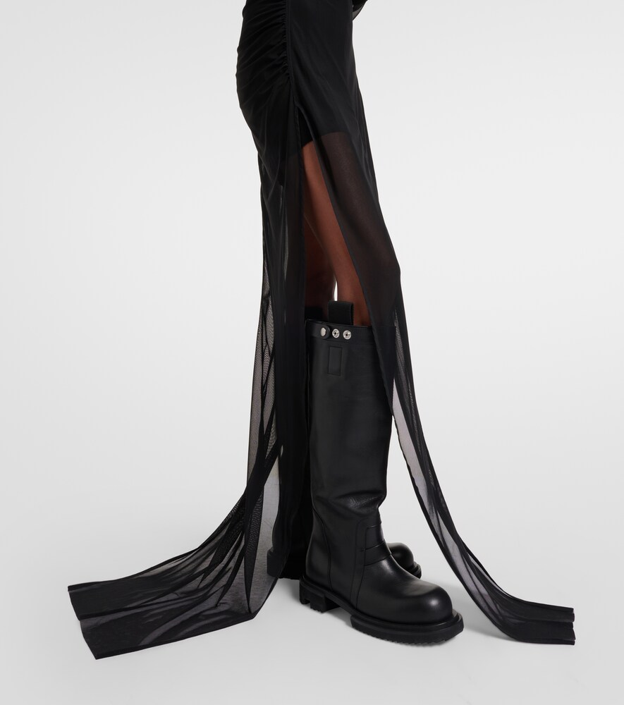  Rick Owens Rick Owens Robe Collage Aus Tüll Und Chiffon 