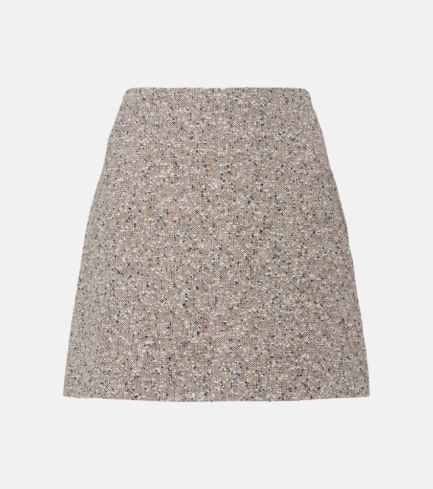 Blaze Milano Blazé Milano Coci linen-blend tweed miniskirt