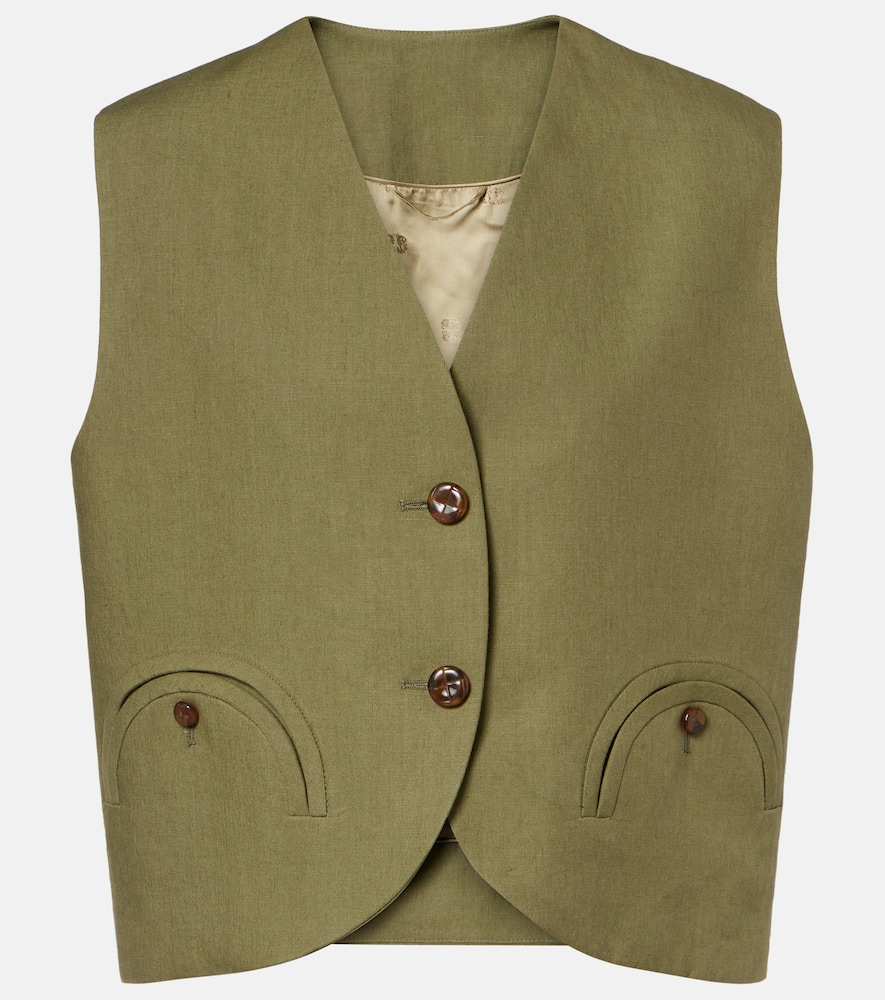 BlazÃ© Milano Gilet Midday Sun in lino