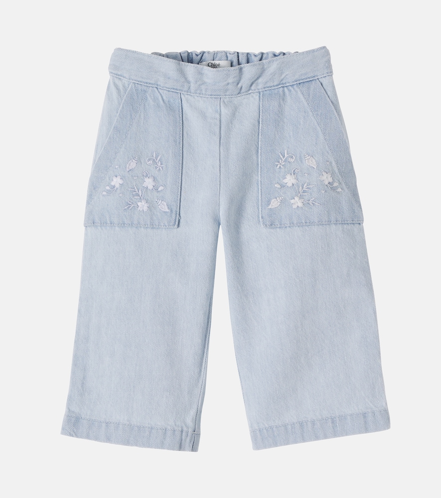 Chloe Kids Blue Baby Floral Jeans M Size 12 - Mytheresa