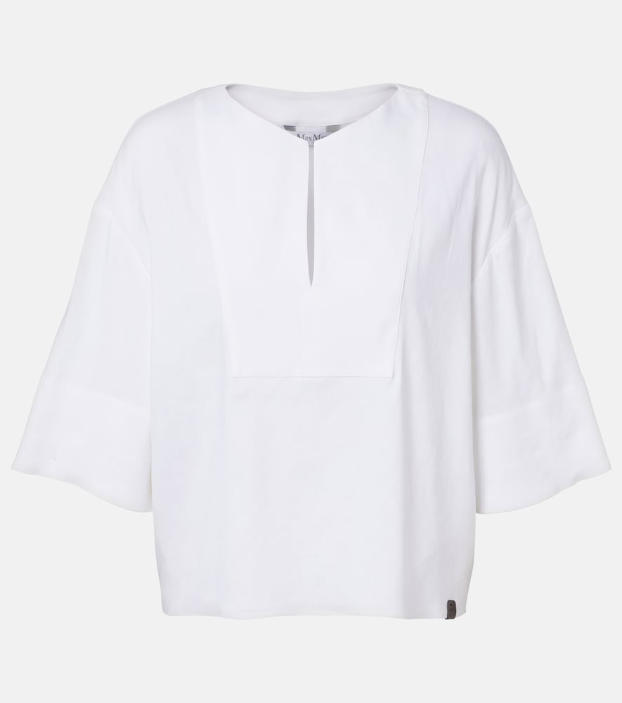 Max Mara Sospiro linen-blend top