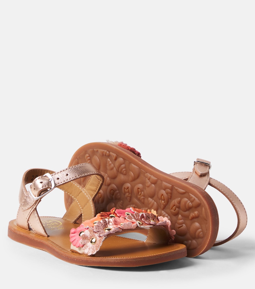  Pom D'api Pom D'api Sandalen Plagette Multi Flo Aus Leder 