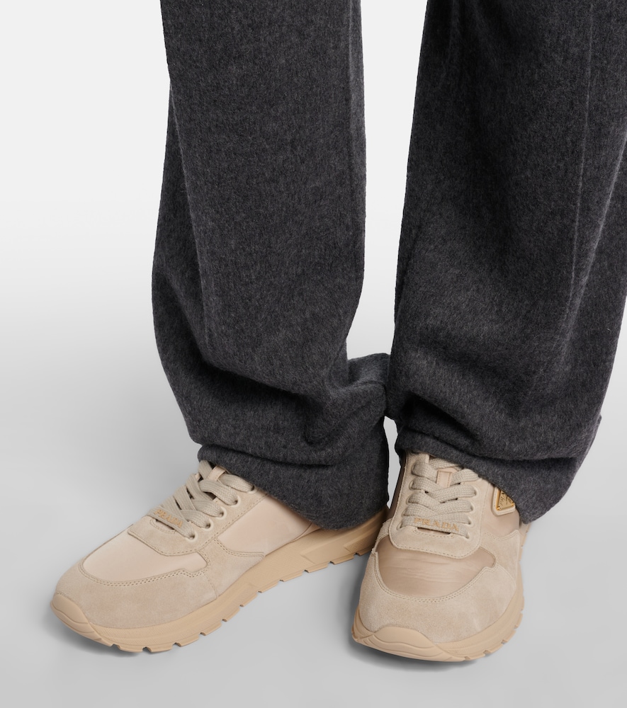 Prada PRAX 2.0 Re-Nylon suede-trimmed sneakers
