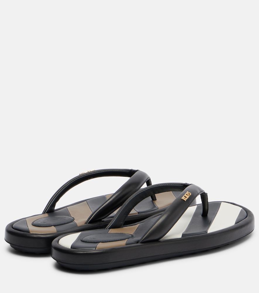  Tod's Tod's Leather Thong Sandals 