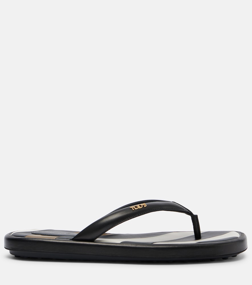  Tod's Tod's Leather Thong Sandals 