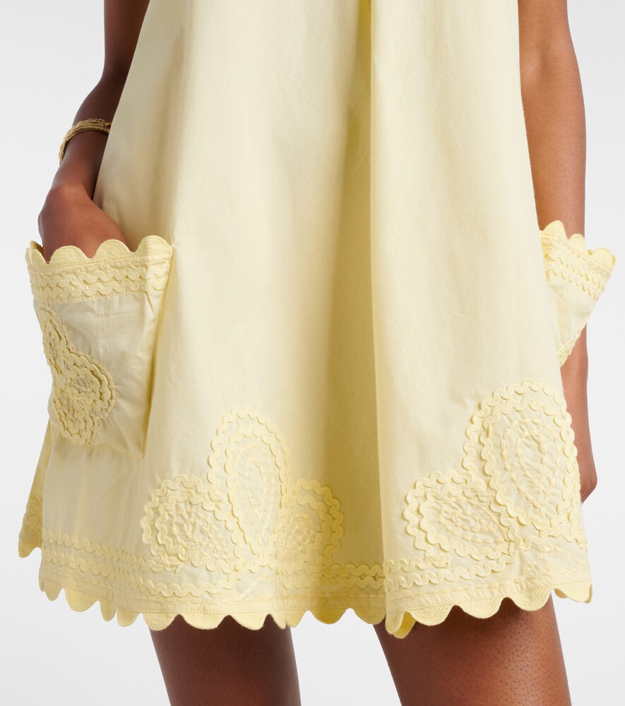  Juliet Dunn Juliet Dunn Embroidered Cotton Poplin Minidress 