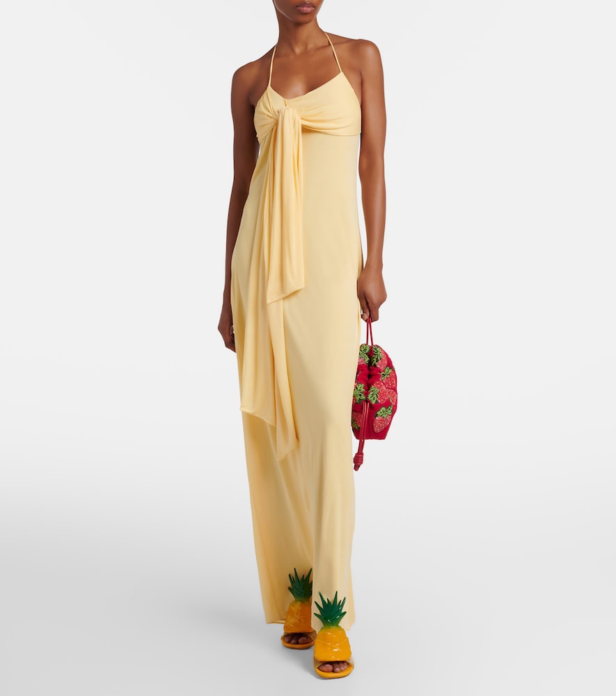 Loewe Paula's Ibiza crêpe jersey maxi dress