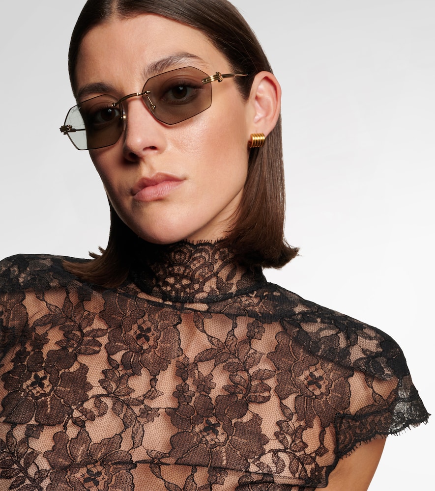  Cartier Eyewear Collection Cartier Eyewear Collection Premiere De Cartier Rectangular Sunglasses 