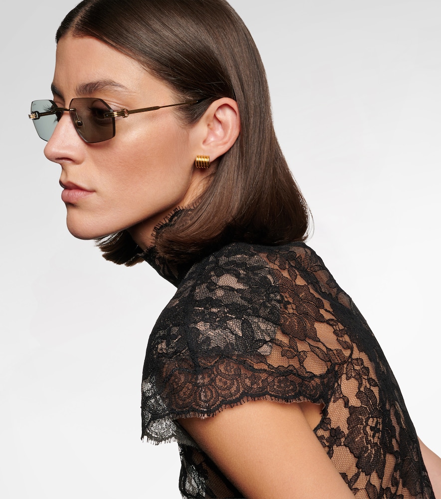  Cartier Eyewear Collection Cartier Eyewear Collection Premiere De Cartier Rectangular Sunglasses 