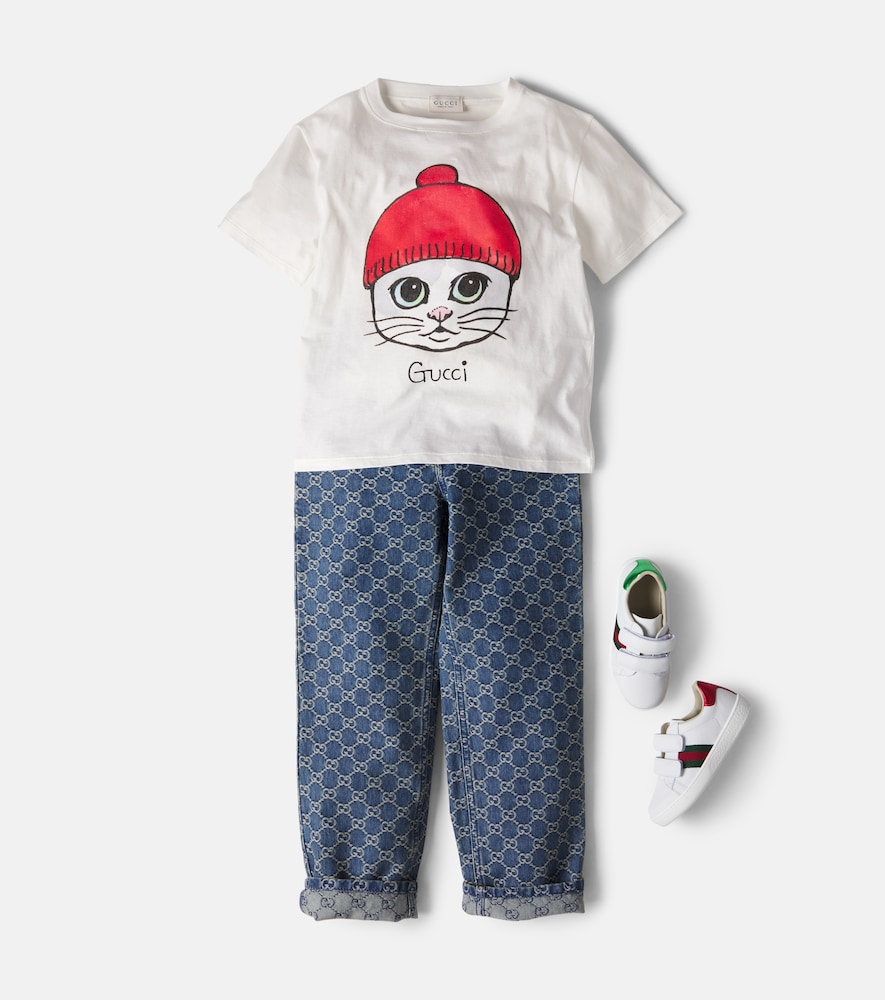 Gucci Kids Printed cotton jersey T-shirt | Thumbnail 4