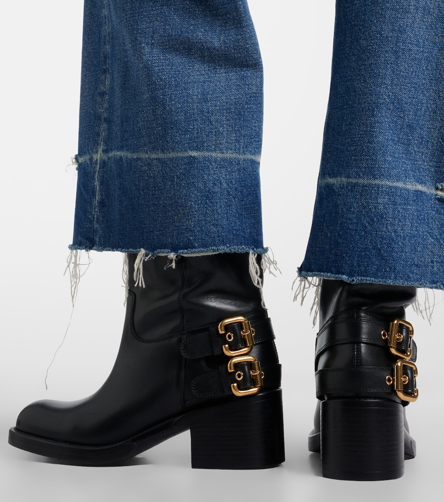 Chloé Dakota Leather Biker Boots