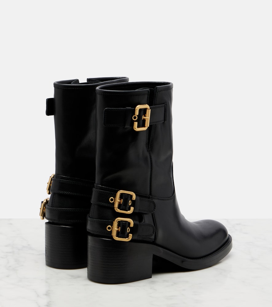 Chloé Dakota Leather Biker Boots