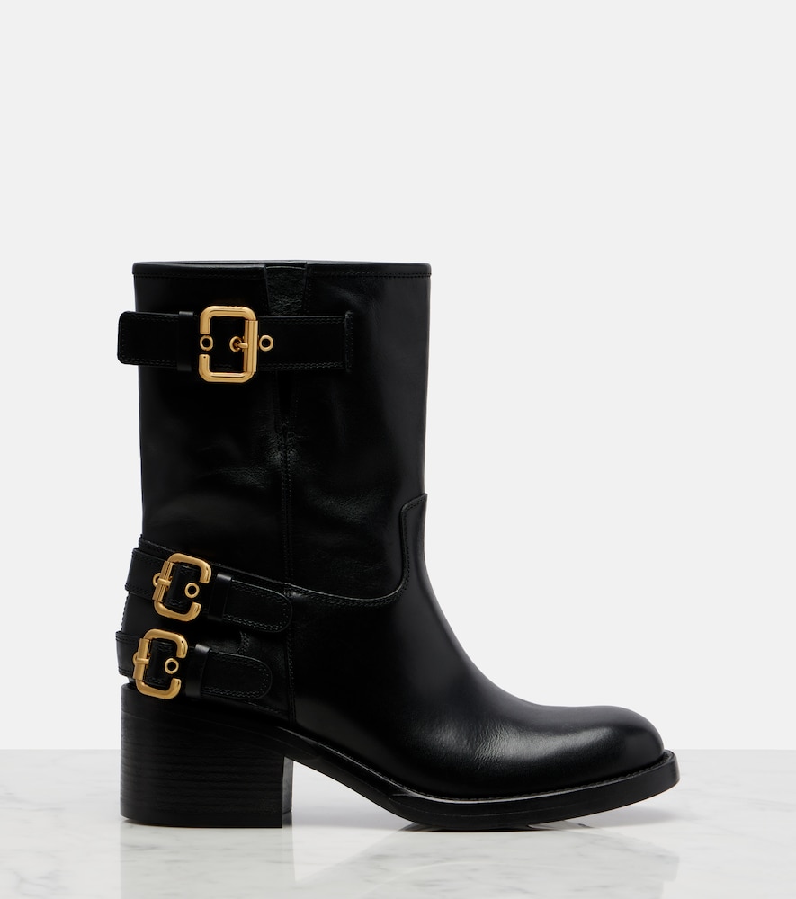 Chloé Dakota Leather Biker Boots
