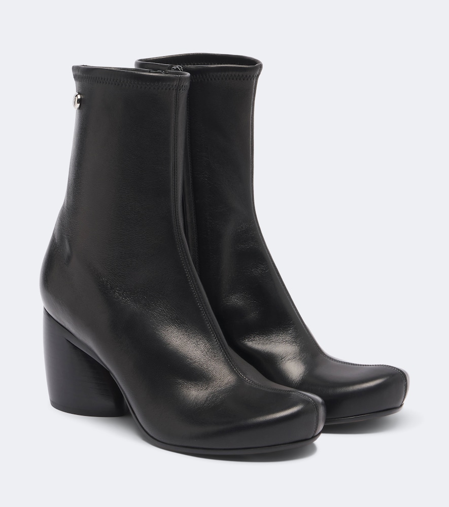 Ankle Boots Oval aus Leder