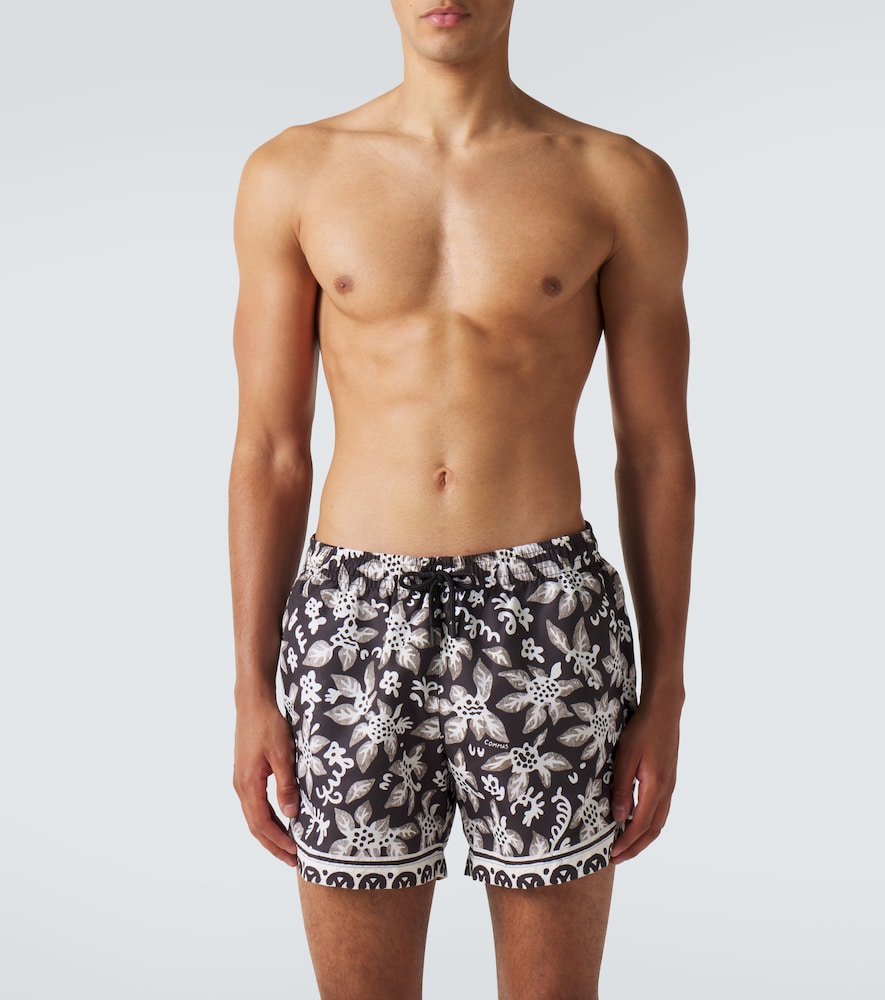  Commas Commas Printed Swim Trunks 