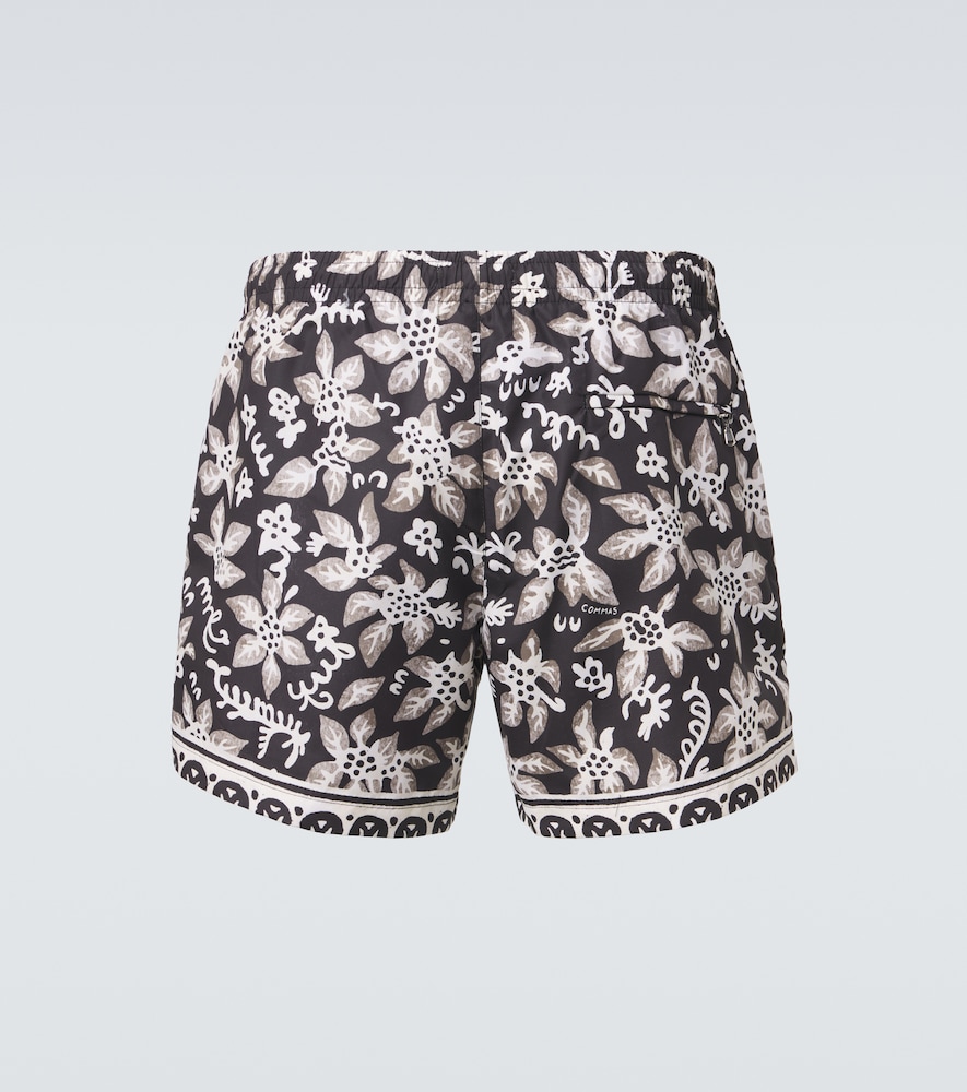  Commas Commas Printed Swim Trunks 