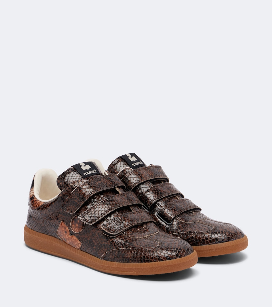 Isabel Marant Baskets Beth en cuir faon serpent 450 €