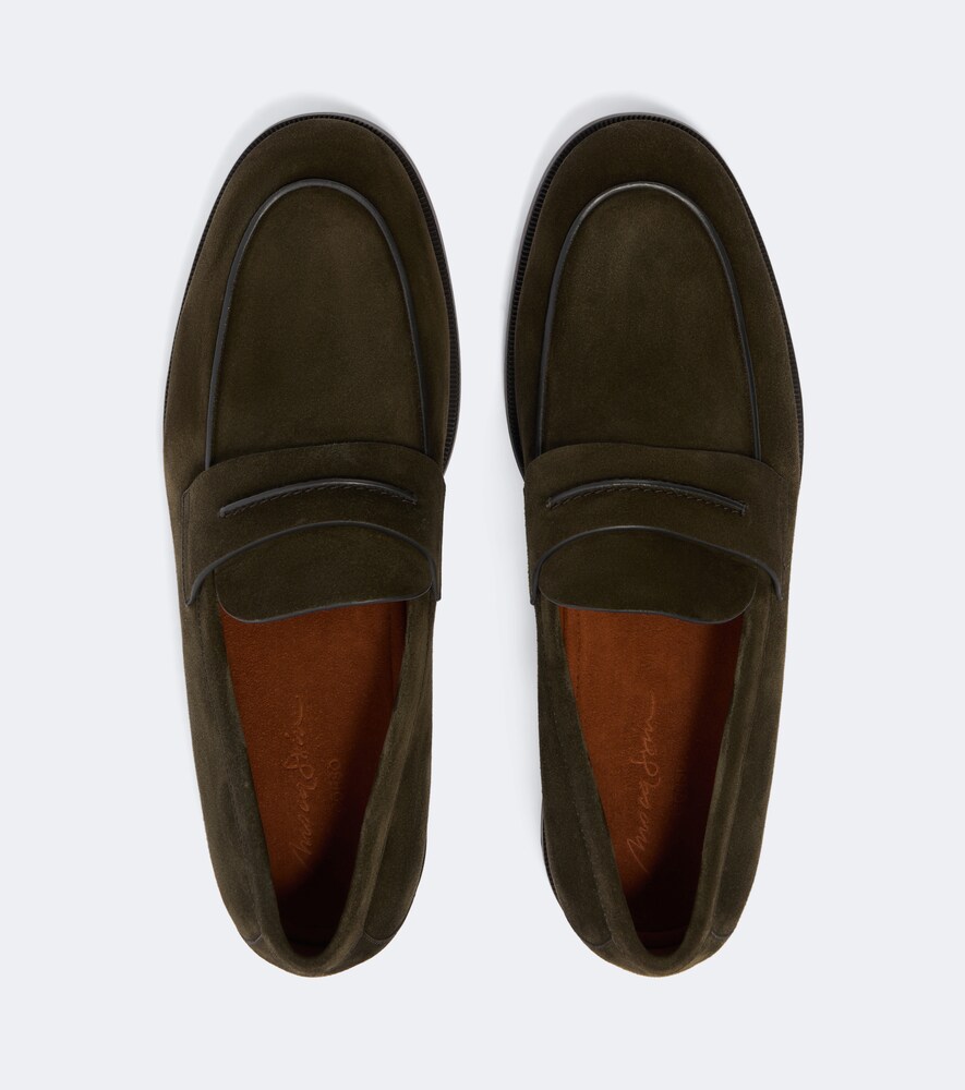 Suede Penny Loafers
