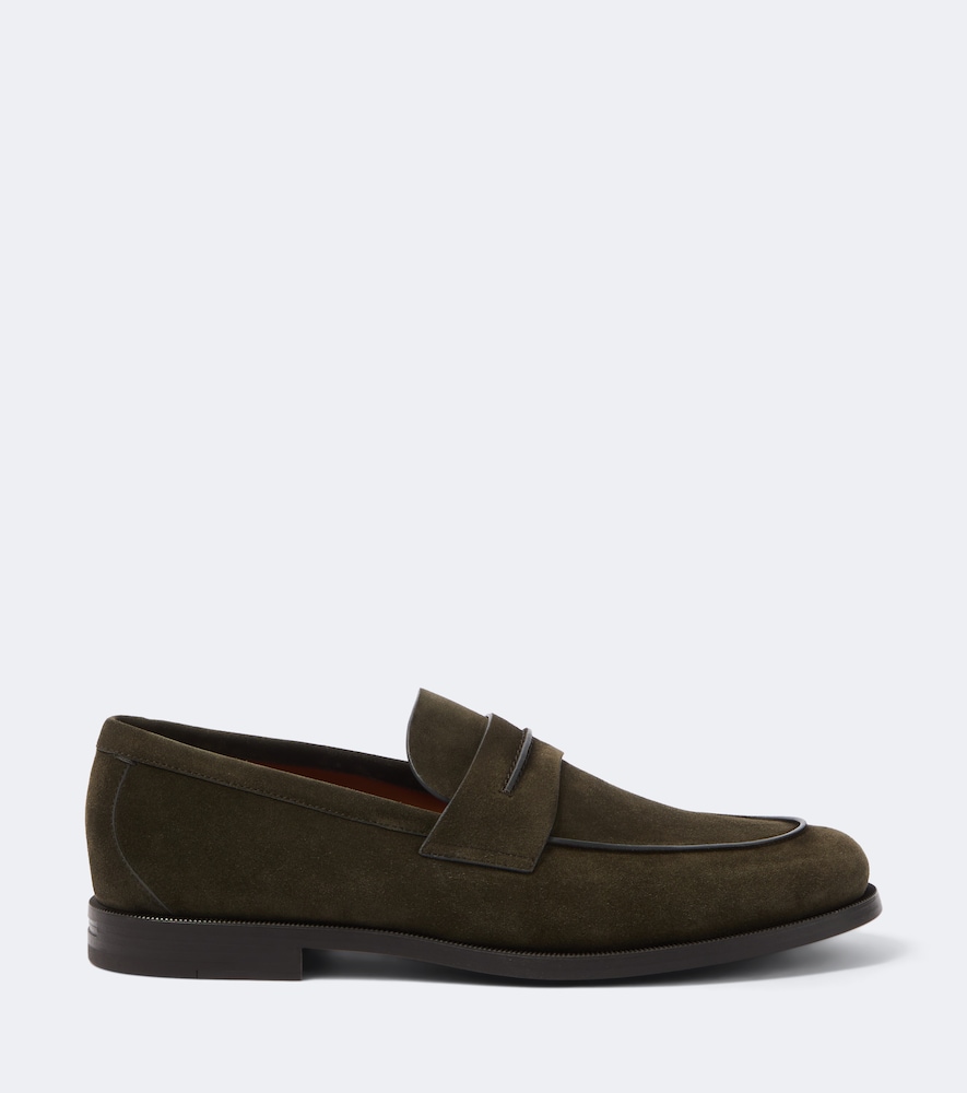 Suede Penny Loafers
