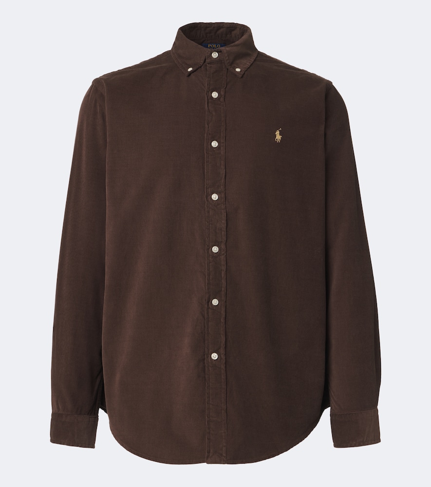 Polo Ralph Lauren Cotton Corduroy Shirt In Brown