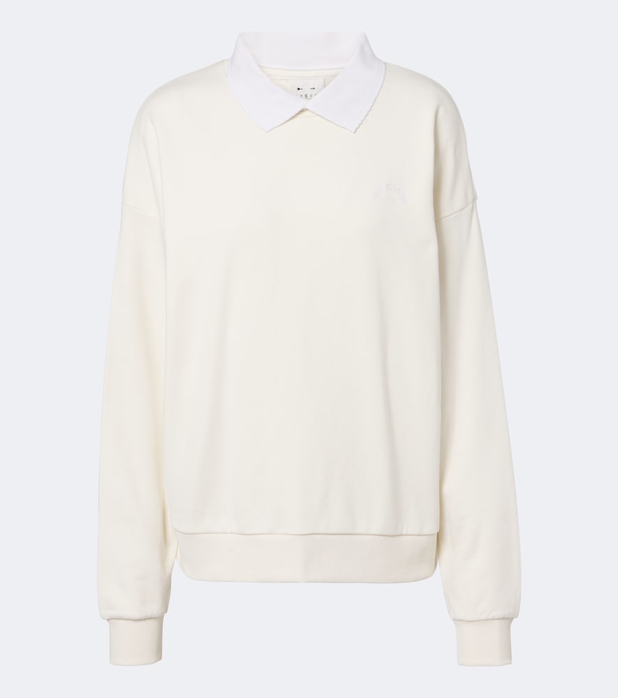 The Upside Pascal Cotton Jersey Sweatshirt In White