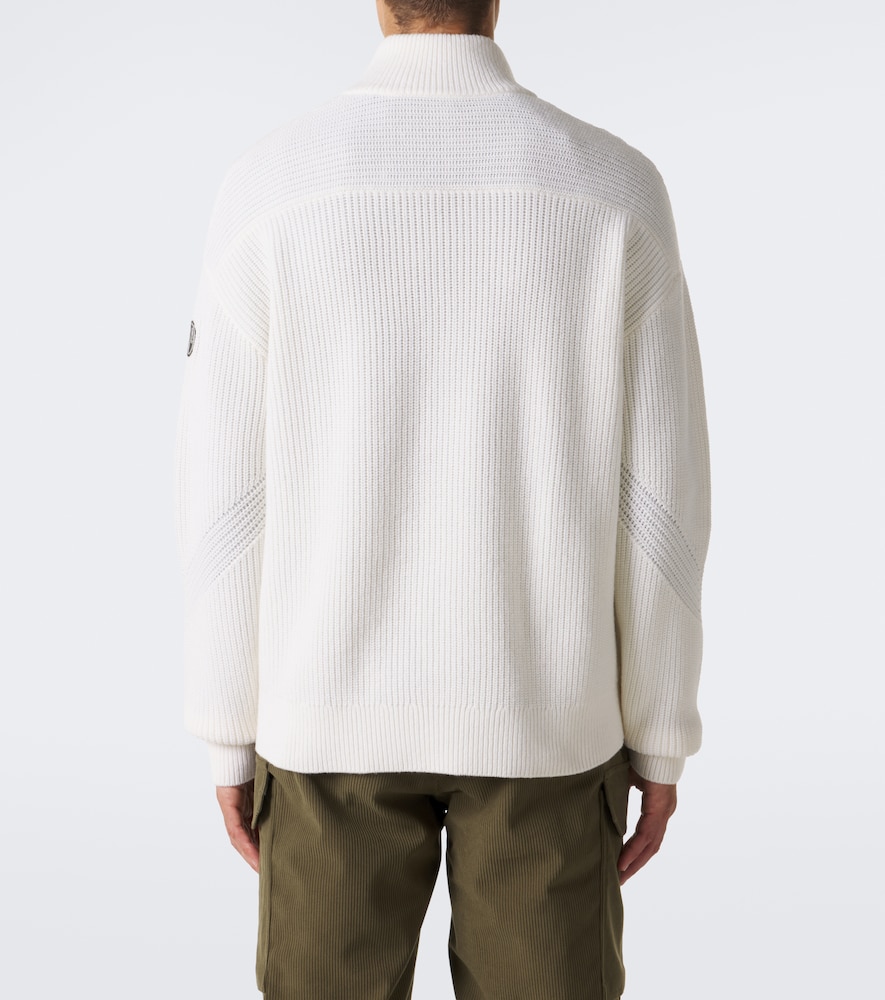 Hesyo Wool And Cashmere Half-Zip Sweater