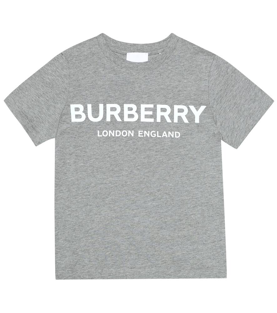 Click to view more detailed imagery on our partner's website Burberry Unisex Robbie Logo Tee - Little Kid, Big Kid In Grey