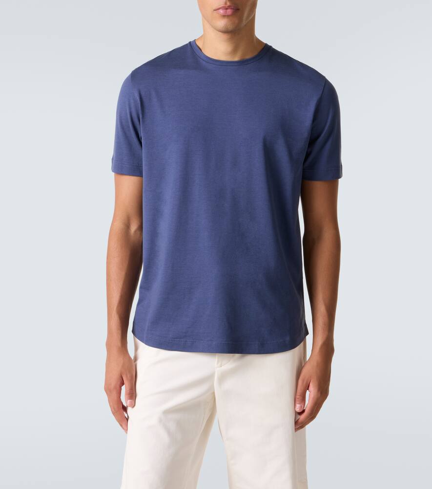 Loro Piana Silk & Cotton Soft Jersey T-shirt In Delft | ModeSens Loro Piana Silk & Cotton Soft Jersey T-shirt In Delft | ModeSens