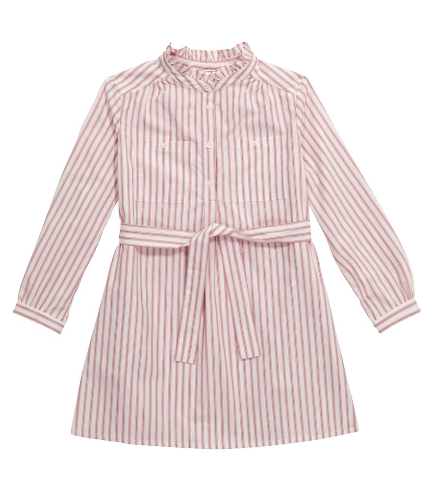 Bonpoint Striped buttoned cotton dress