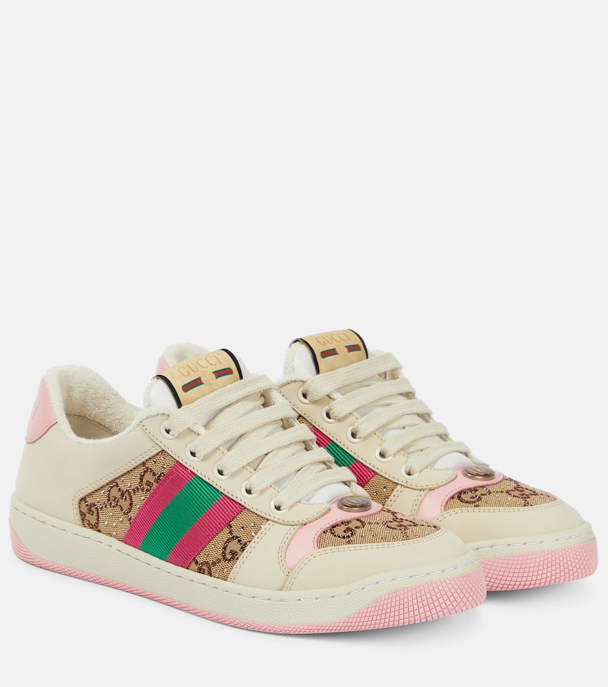 Screener leather sneakers