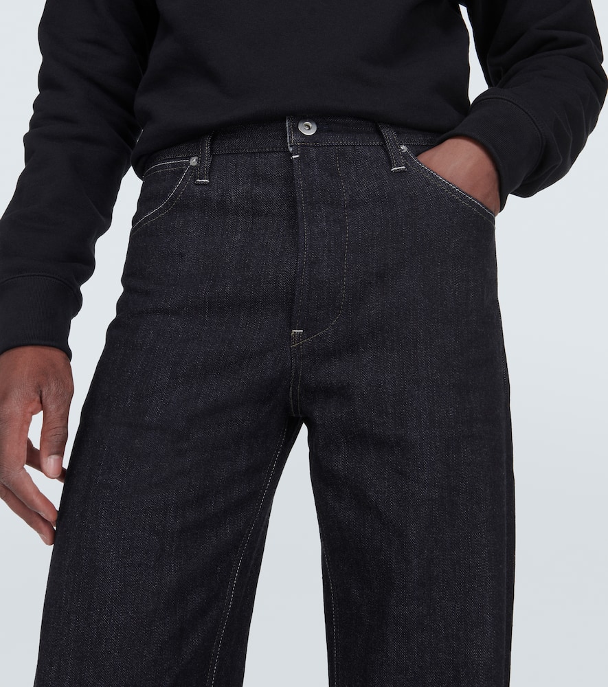 Jil Sander Panelled Straight-leg Jeans In Blue