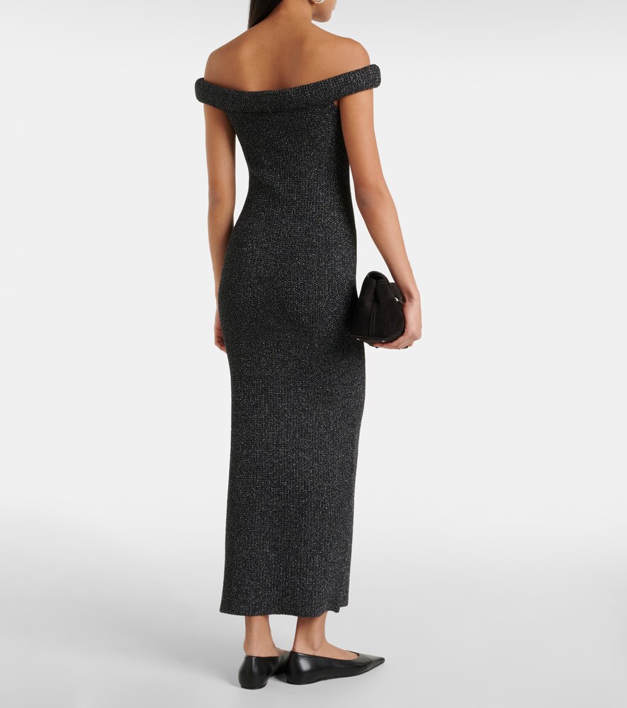  Toteme Toteme Off-shoulder Knit Maxi Dress 
