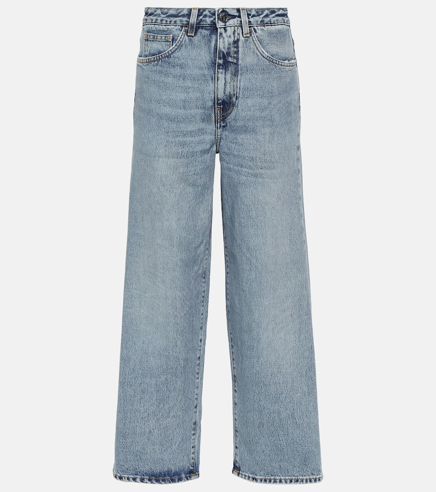High-rise wide-leg jeans