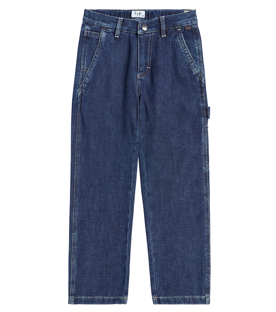 Shop Il Gufo Straight Jeans In Blue