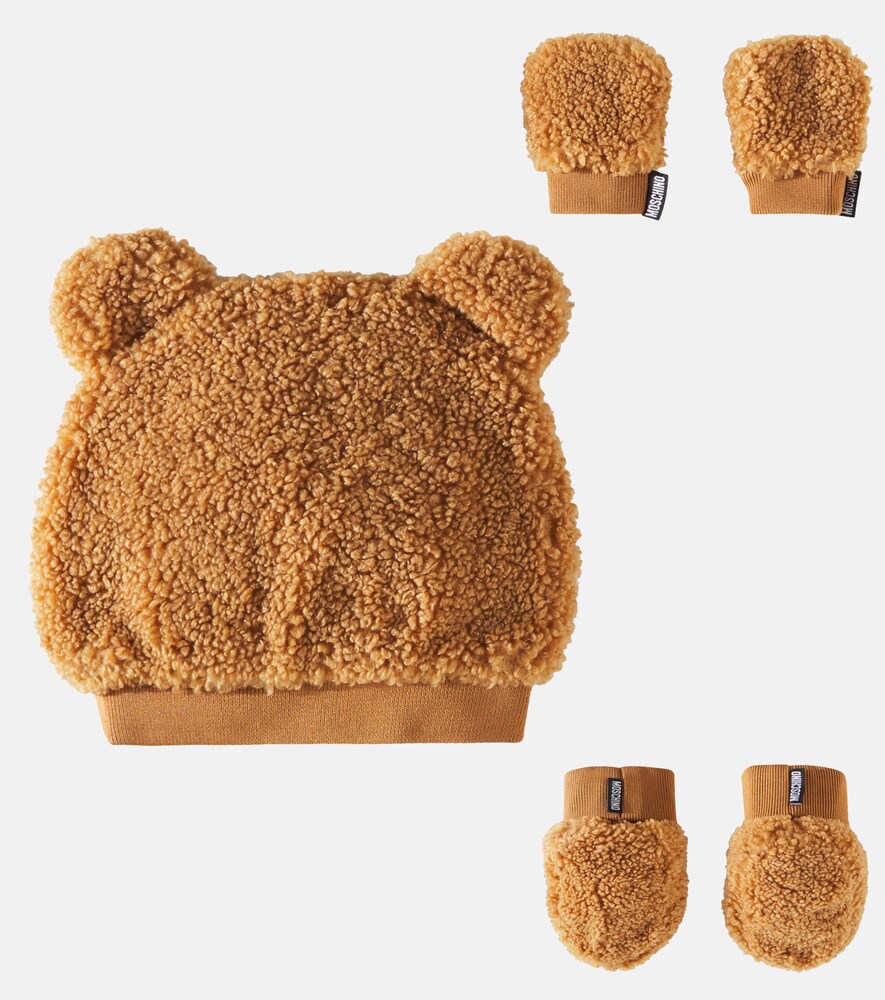  Moschino Kids Moschino Kids Set Aus Mütze, Socken Und Fäustlingen 