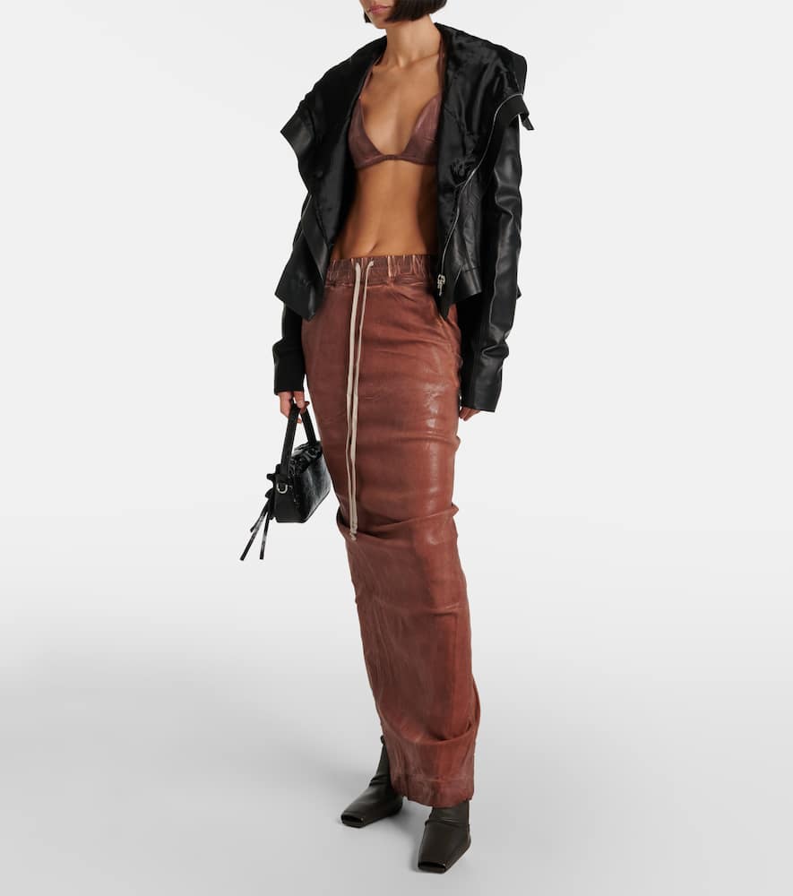 RICK OWENS DENIM BRA TOP
