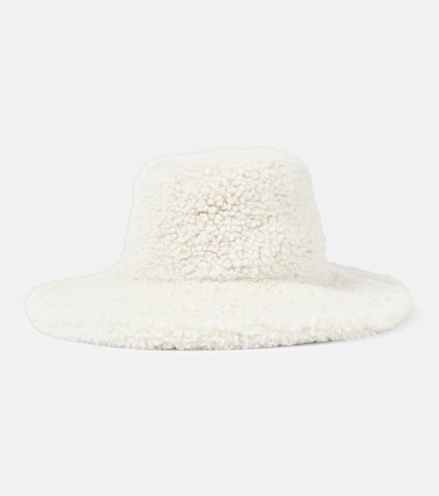 Miu Miu Logo shearling hat