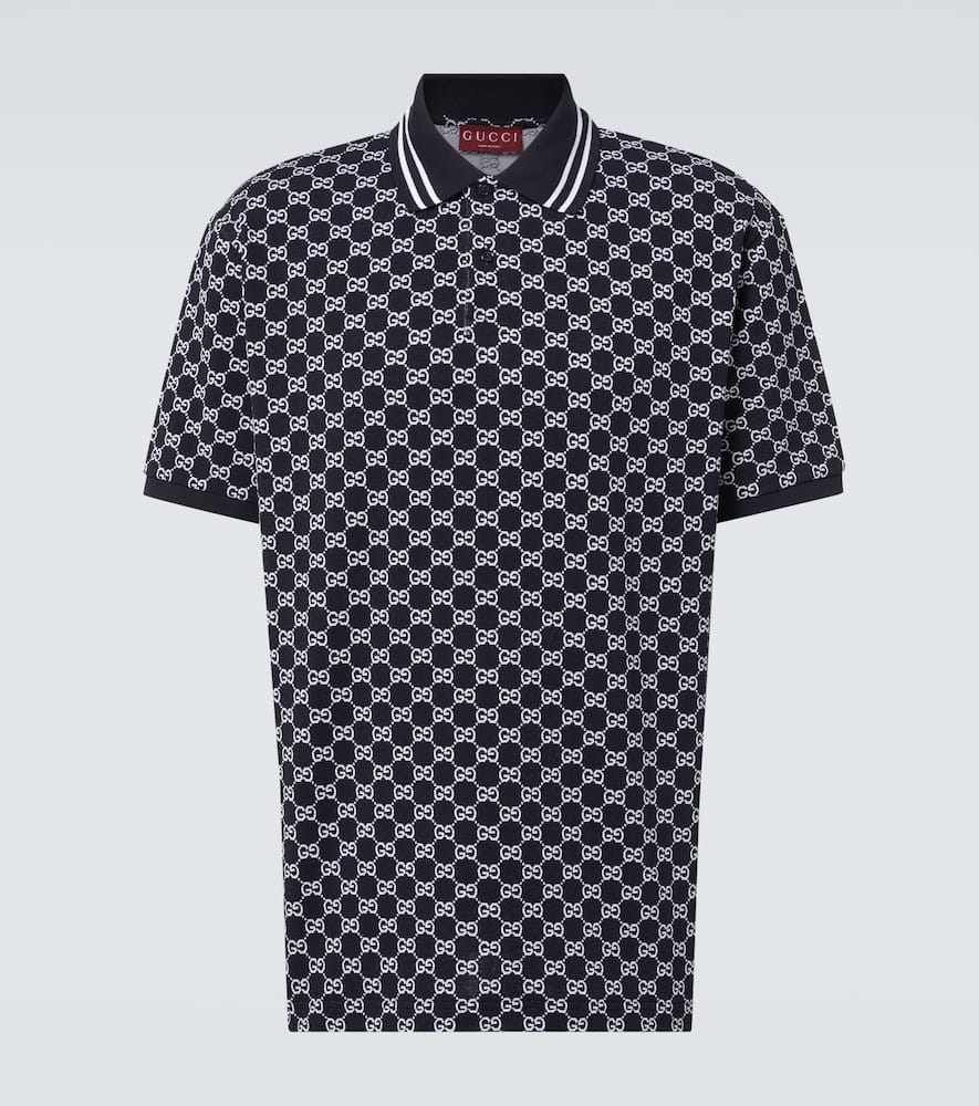 GG cotton piquet jacquard polo shirt
