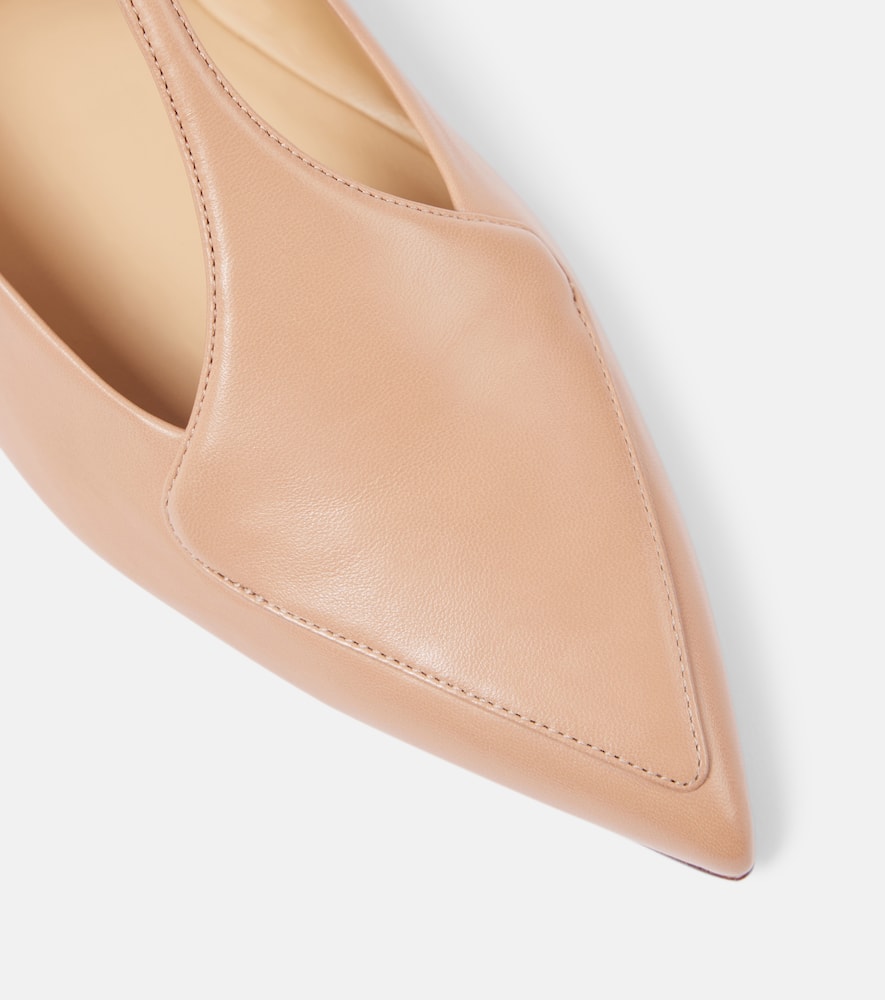 Gabriela Hearst Liv Ballerina Flat Shoe In Nude Nappa Leather In Nude