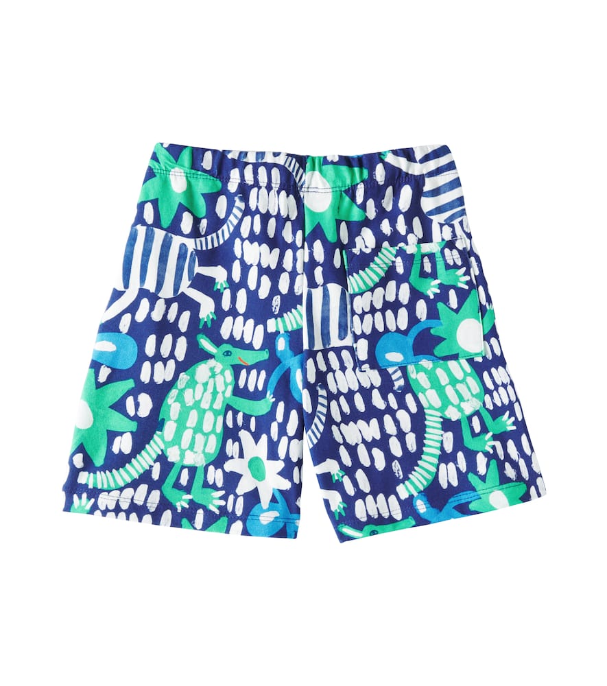 Fabula Printed Cotton-blend Bermuda Shorts In Est Tatudobem Fundo Azul