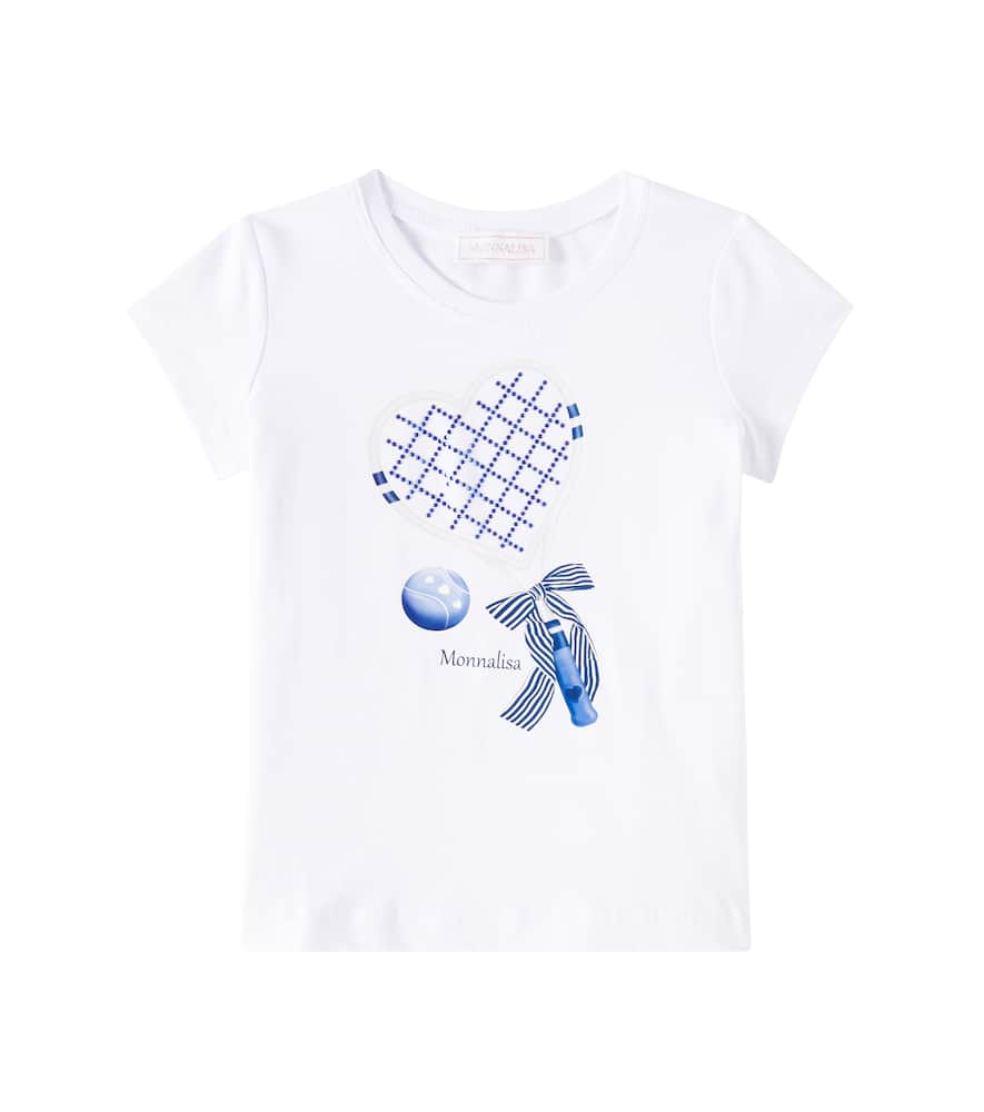 Monnalisa Short-sleeved T-shirt In Weiss