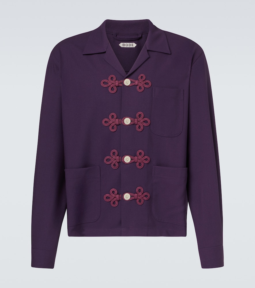 Bode Chemise Astor brodée en laine